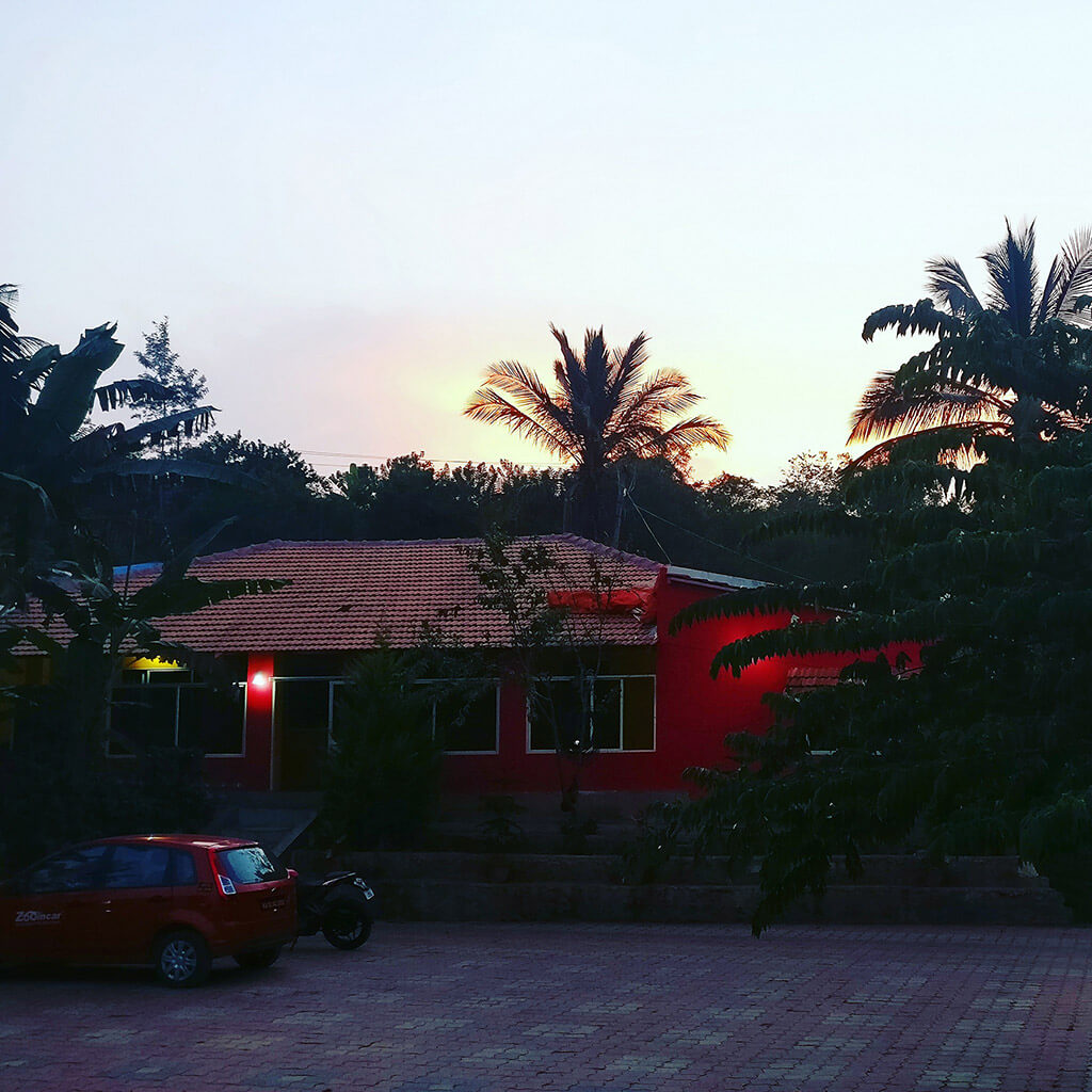 Sunset at the Homestay in Coorg