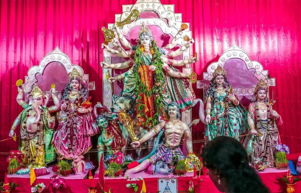 Durga Statue in the Pandal