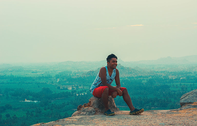 Smiling on Top of Mathanga Hills