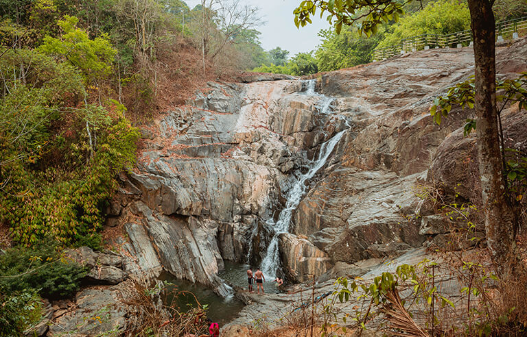 The Kanthanpara Waterfall