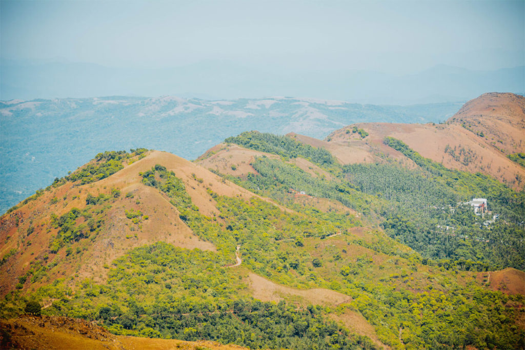 View from the top of Mullayanagiri Peak