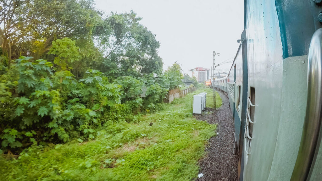 Train From Kollam to Varkala