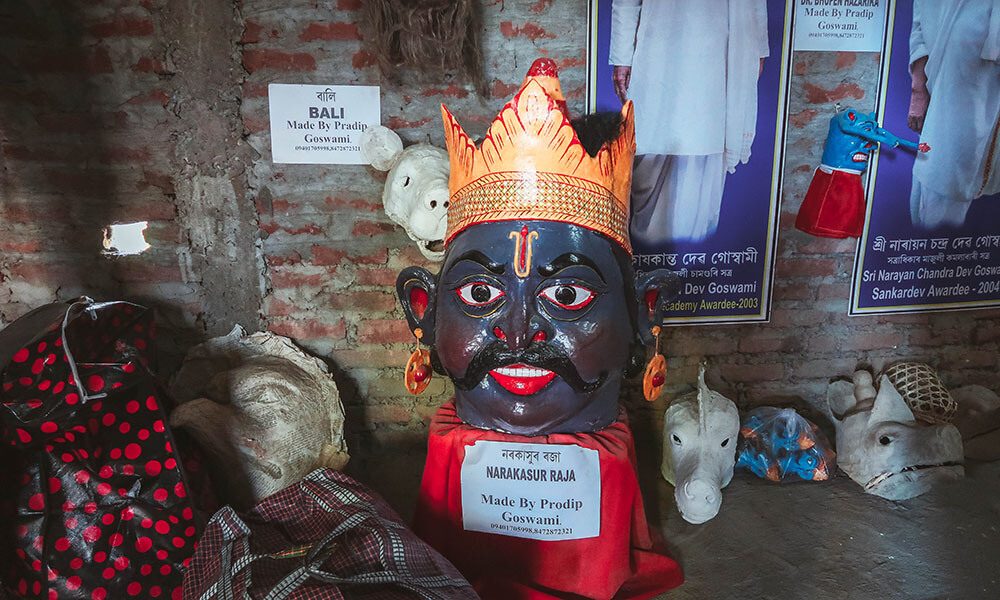 Masks at Chamaguri Satra Majuli