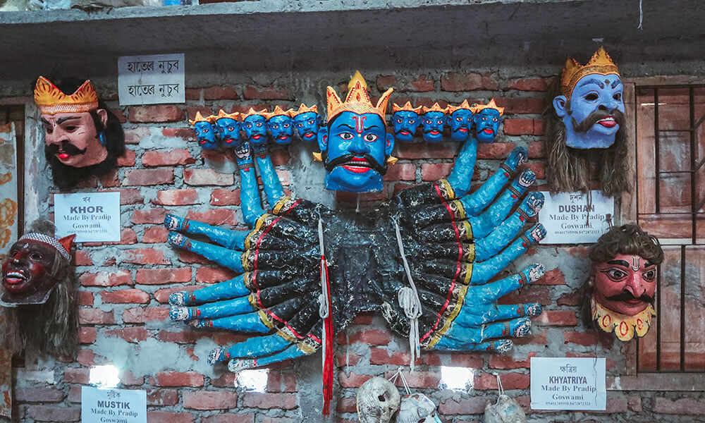 Ravana Mask at Chamaguri Satra