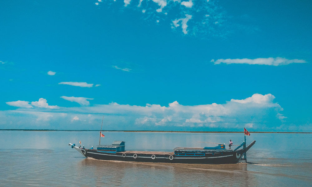 Boats in Brahmaputra River